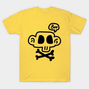 Funny Skeleton Head scream Boo T-Shirt